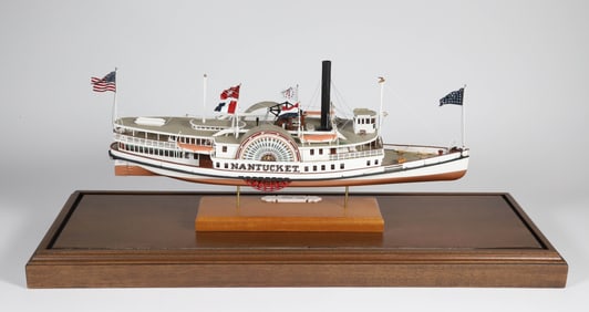 Cased Model of the Island Steam Side Wheeler "Nantucket"