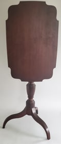 American Mahogany Tripod Tilt Top Candlestand, 19th Century