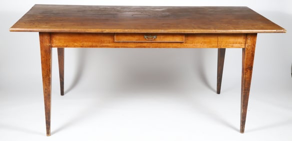 Louis XVI Provincial Fruitwood Dining Table, circa 1800