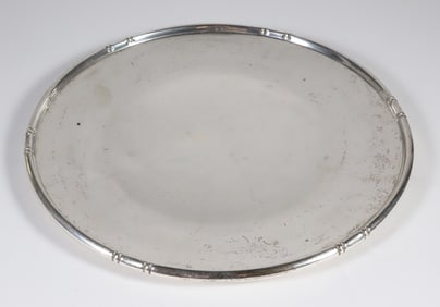 Baldwin & Miller Sterling Silver Charger in the "Bamboo" Pattern