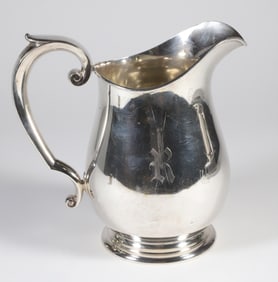 American Sterling Silver Water Pitcher, 20th Century