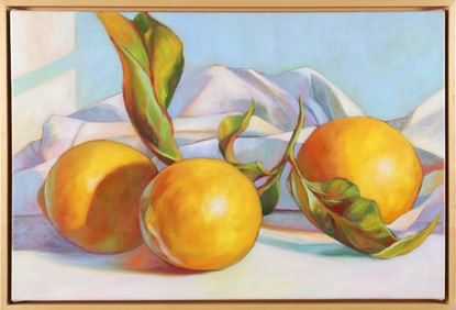 Katie Trinkle Legge Oil on Canvas "Still Life with Lemons"
