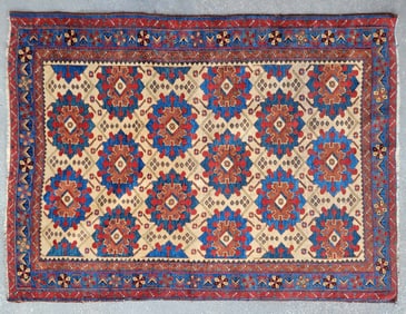 Semi-Antique Kazak Rug, 1st half of the 20th century