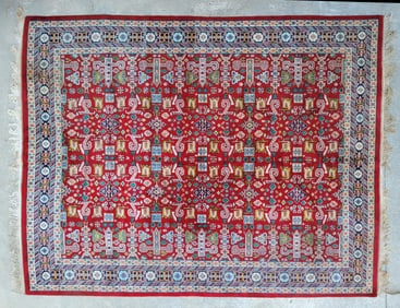 Vintage Hand Knotted Oriental Rug, 2nd half of the 20th Century