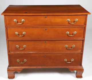 American Chippendale Cherry Wood Chest of Drawers, early 19th Century