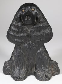 Vintage Cast Iron Doorstop of a Spaniel "Dream Boy" VA Metalcrafters, 1949