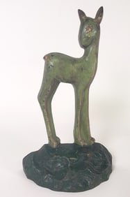 Vintage Cast Iron Taylor Cook "Fawn" Doorstop circa 1930