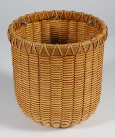 Paul Willer Short Cylindrical Nantucket Basket