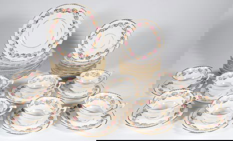 Royal Worcester Dessert Service in the Montpelier Pattern