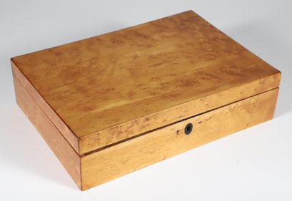 Antique Bird's Eye Maple Lift Top Box