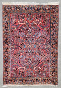 Vintage Persian Hand Knotted Wool Carpet