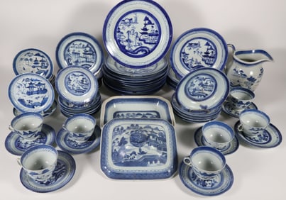 Canton Partial Dinner Service, 19th Century