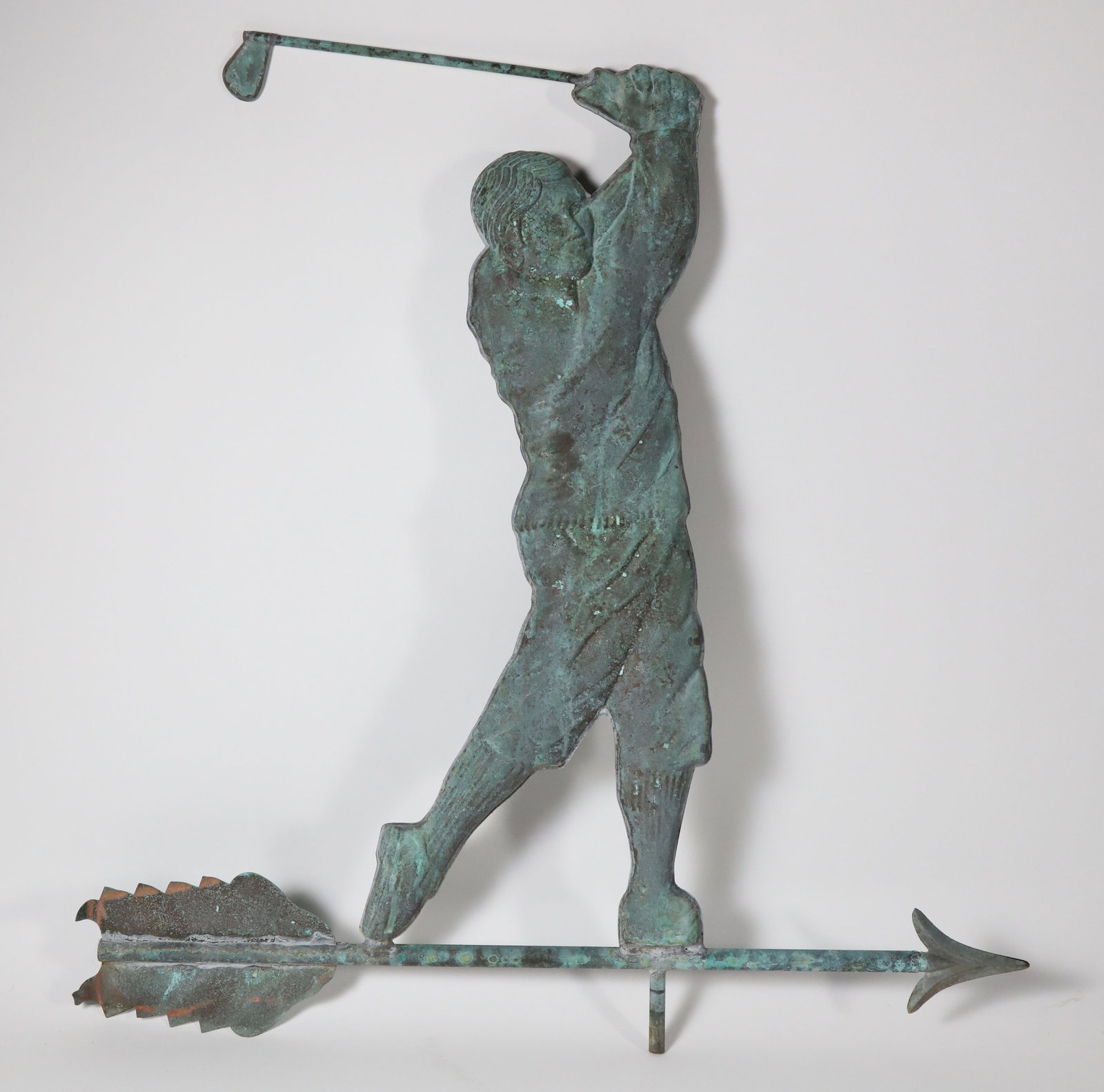 Vintage Copper Golfer Weathervane (1 of 6)