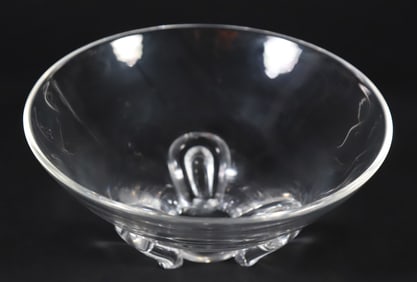 Signed Steuben Clear Crystal Bowl