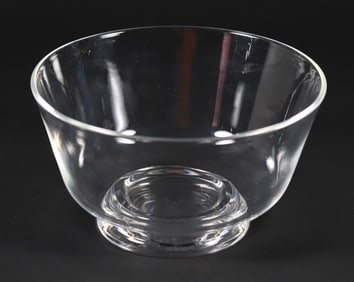 Signed Steuben Clear Crystal Fruit Bowl