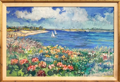 Sybil Goldsmith Oil on Canvas "Polpis Harbor"