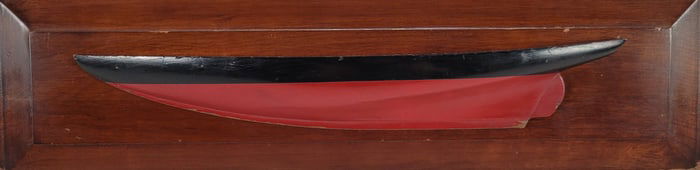 Vintage Shipbuilder’s Half Hull Model of a Racing Yacht