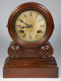 Ingraham & Co., Bristol, Connecticut Mahogany Mantel Clock, 19th Century