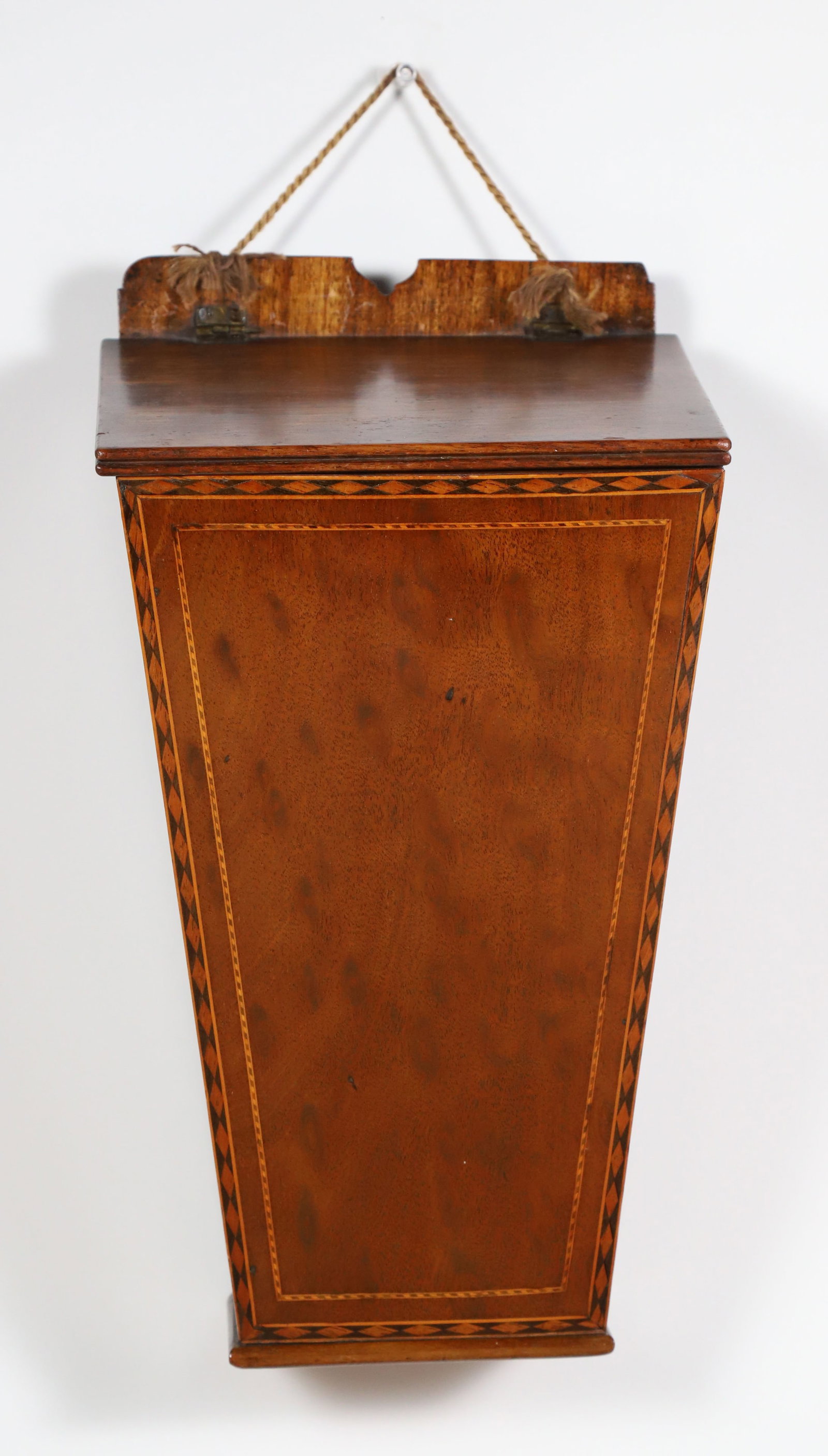 Finely Inlaid Mahogany Candle Box, 19th Century (1 of 6)