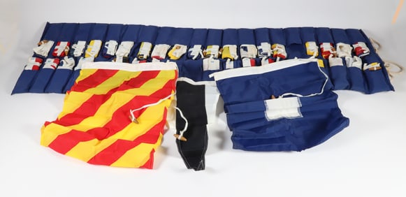 Signal Flag Set Complete With Storage and Carrying Bag