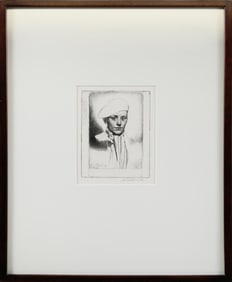 Gerald Leslie Brockhurst Original Etching, "Cypriano"