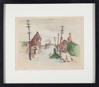 Leslie Lane Limited Edition Lithograph, "Sconset Pump", Edition #99/100