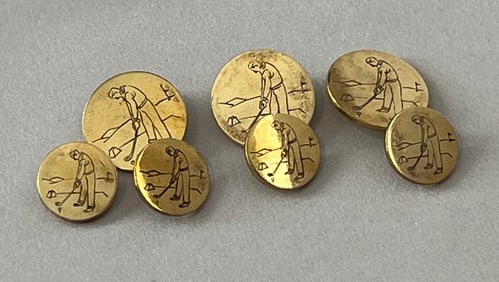 Gaunt London Golfer Design Blazer Buttons