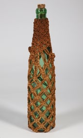 Sailor Made Macrame Wrapped Cork Top Bottle