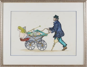Contemporary Nautical Lithograph "Ahab and Son"