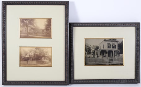 Three Antique Nantucket Photographs, Matted and Framed