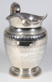 Vintage Sterling Silver Water Pitcher Trophy