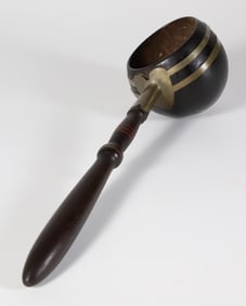 Sailor Made Coconut Shell Rum Dipper, 19th Century