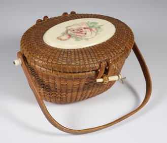 Edward Burchell Nantucket Friendship Cocktail Basket, circa 1967