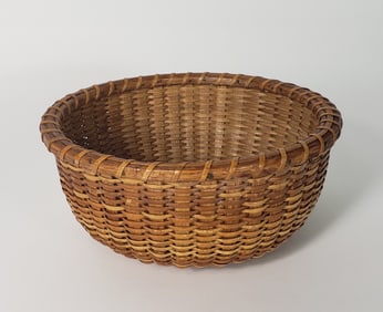 Ferdinand Sylvaro Labeled Round Open Nantucket Basket