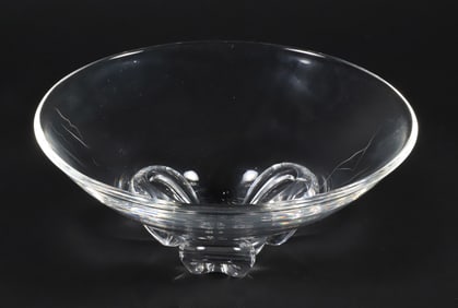Signed Steuben Clear Crystal Bowl