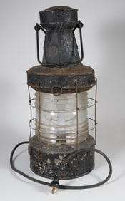 Vintage Black Painted Masthead Light