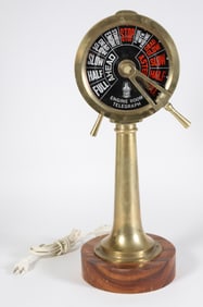 Contemporary Brass Ship's Telegraph Lamp