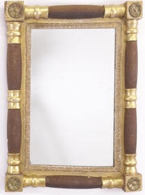 Antique American Carved and Gilt Wall Mirror