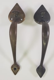Antique - Vintage Solid Brass Door Handle Hardware
