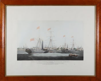 Print: "Ships of The General Steam Navigation Company Off Rotterdam"