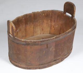 American Wood Wash Basin, early 19th Century