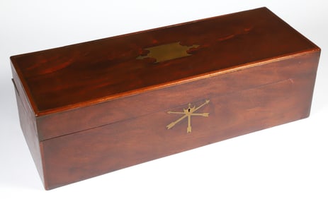 Antique Mahogany Nautical Storage Box