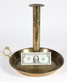 Vintage Oversized Brass Chamberstick