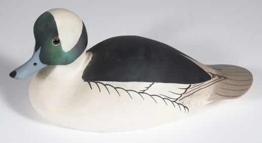 Contemporary Male Buffle Head Decoy