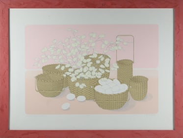Robert "Bobby" Bushong Limited Edition Lithograph "Nantucket Basket Past", #3/16