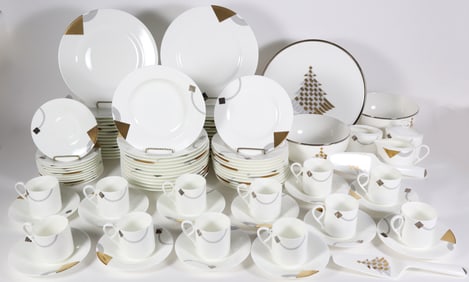 Modern Fine Bone China Dinner Service by Daniel Hechter