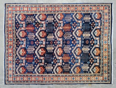 Hand Knotted Shirvan Style Oriental Carpet