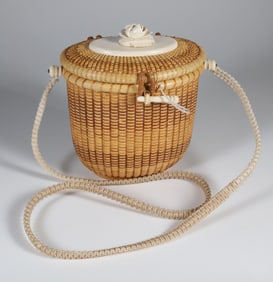 Betty Lou Clark Nantucket Basket Shoulder Bag, circa 2001