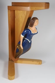 Carved and Painted Carpenter's Sample Figurehead, 20th Century