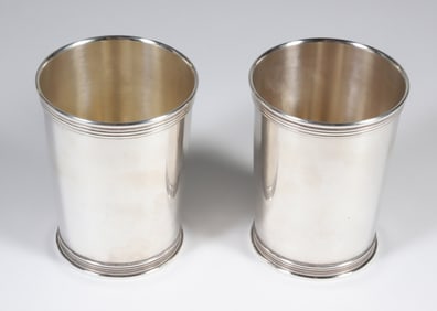 Two Lunt Sterling Silver Mint Julep Cups